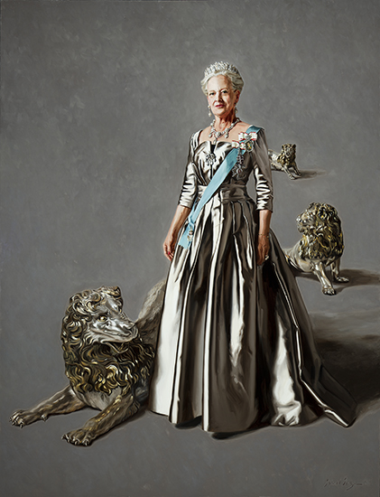 - Galleri - Officielle portrætter - Majestæt Dronning Margrethe II